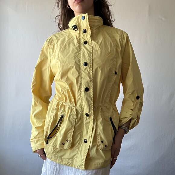 Midi Yellow Rain Coat - Picture 1 of 9